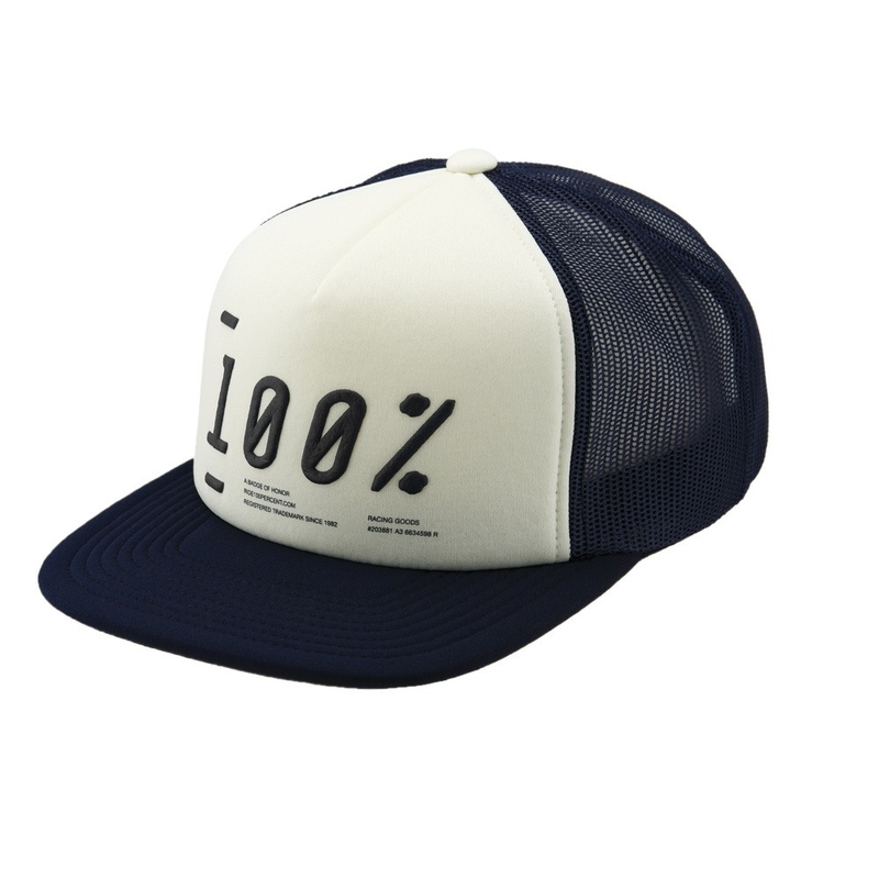 Шапка 100% Трансфер синьо