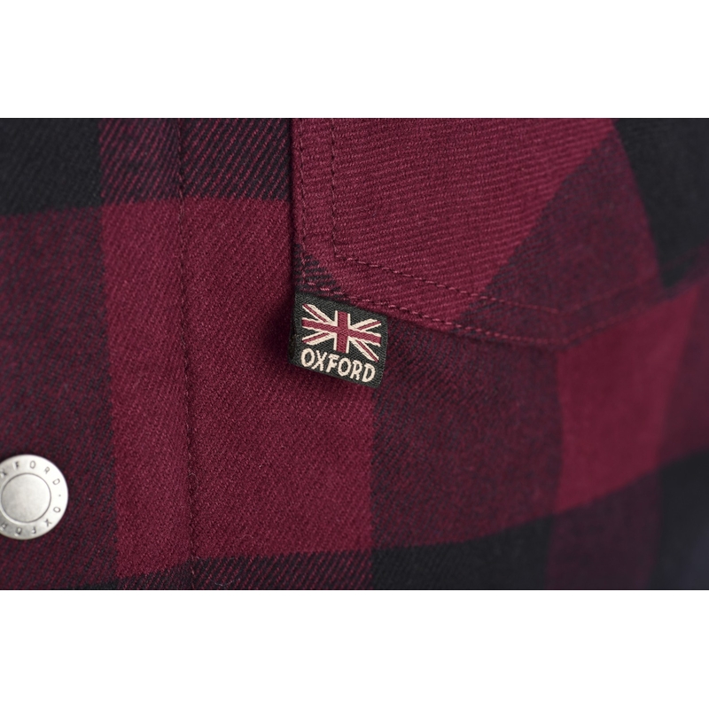 Дамска риза Oxford Kickback 2.0 Motorcycle Shirt Red and Black