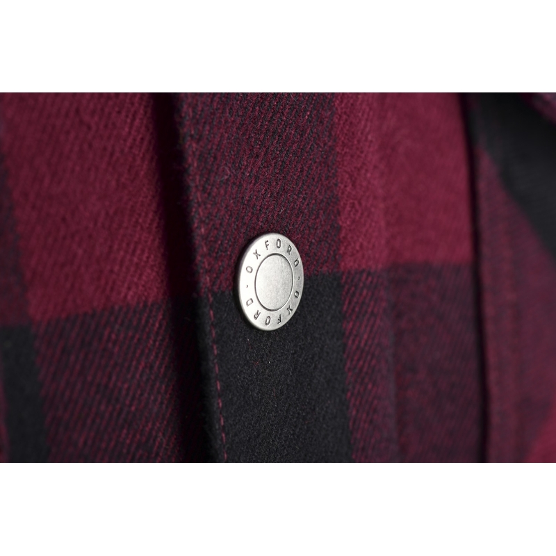 Дамска риза Oxford Kickback 2.0 Motorcycle Shirt Red and Black