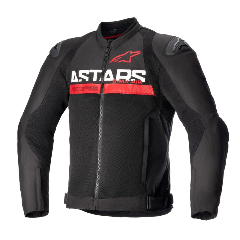Мотоциклетно яке Alpinestars SMX Air черно и флуорово червено