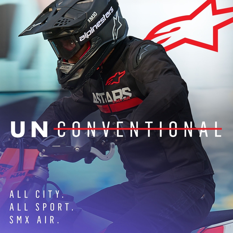 Мотоциклетно яке Alpinestars SMX Air черно и флуорово червено