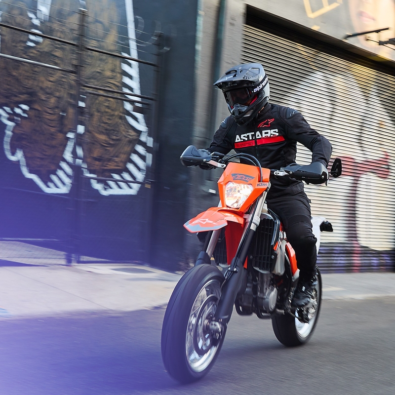 Мотоциклетно яке Alpinestars SMX Air черно и флуорово червено