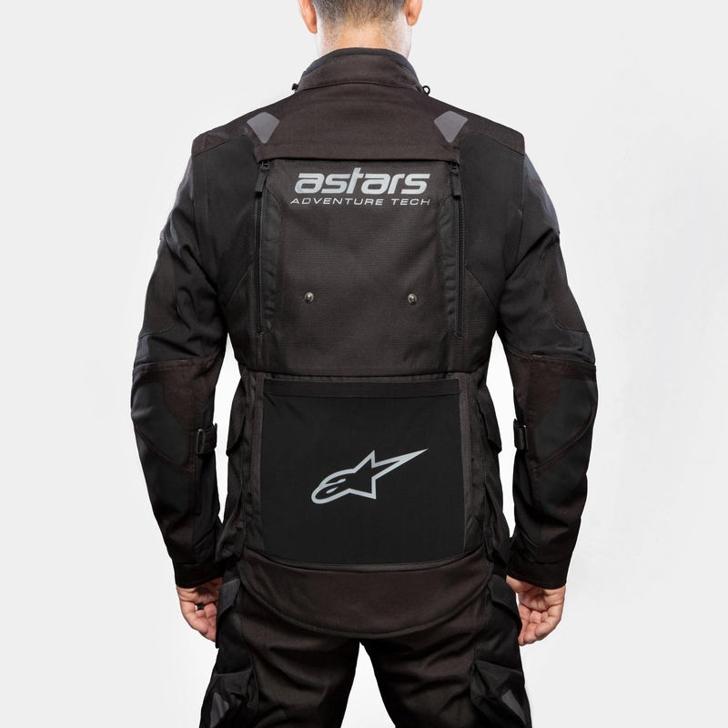 Alpinestars Halo Drystar Тъмно синьо-каки-оранжево-черно яке за мотоциклет
