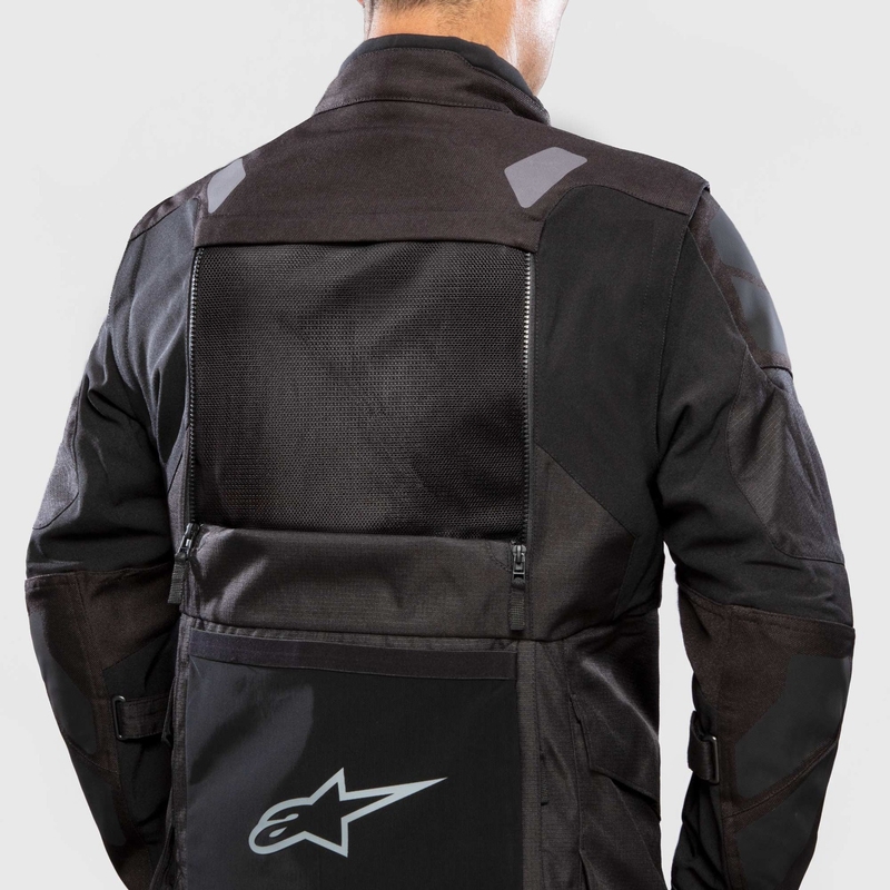 Alpinestars Halo Drystar Тъмно синьо-каки-оранжево-черно яке за мотоциклет