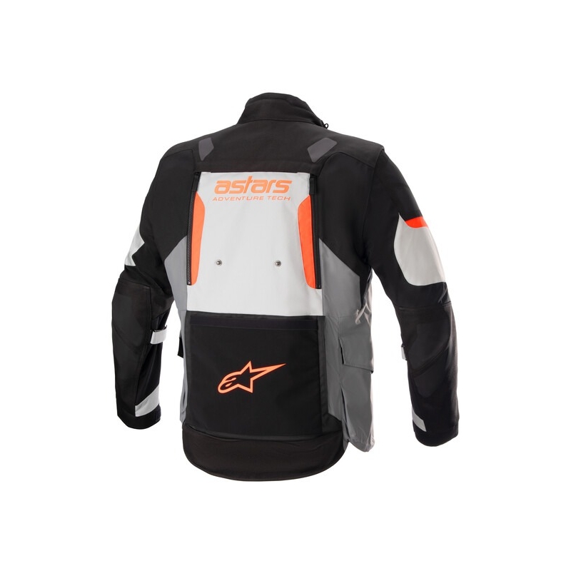 Мотоциклетно яке Alpinestars Halo Drystar светло сиво-тъмно сиво-черно-флуо червено