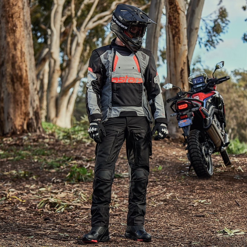 Мотоциклетно яке Alpinestars Halo Drystar светло сиво-тъмно сиво-черно-флуо червено