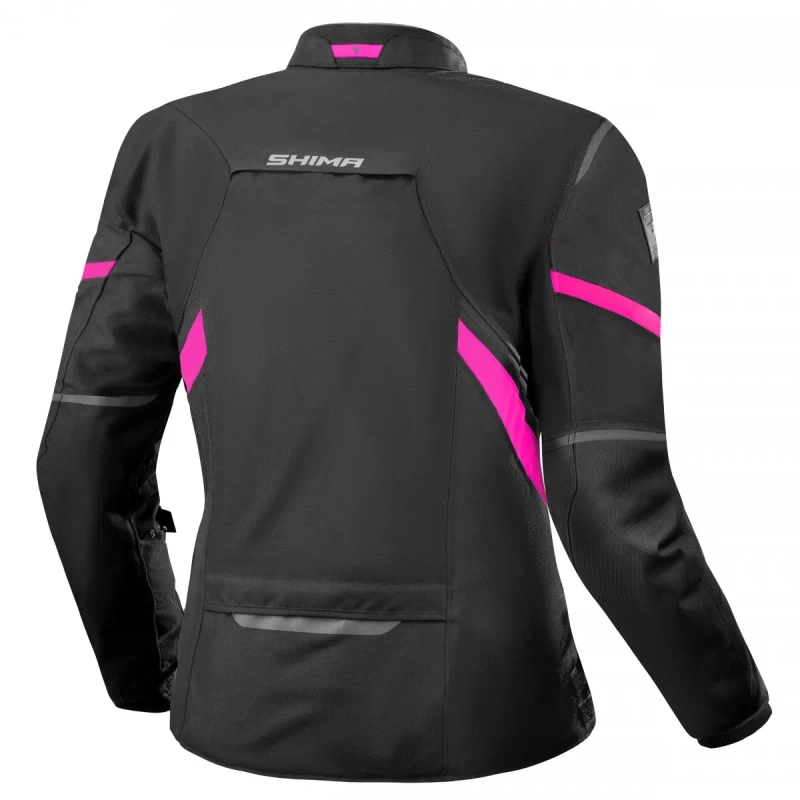 Дамско яке за мотоциклети Shima Rush 2.0 Black and Pink