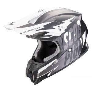 Мотокрос каска Scorpion VX-16 EVO AIR Slanter матово черно-сива