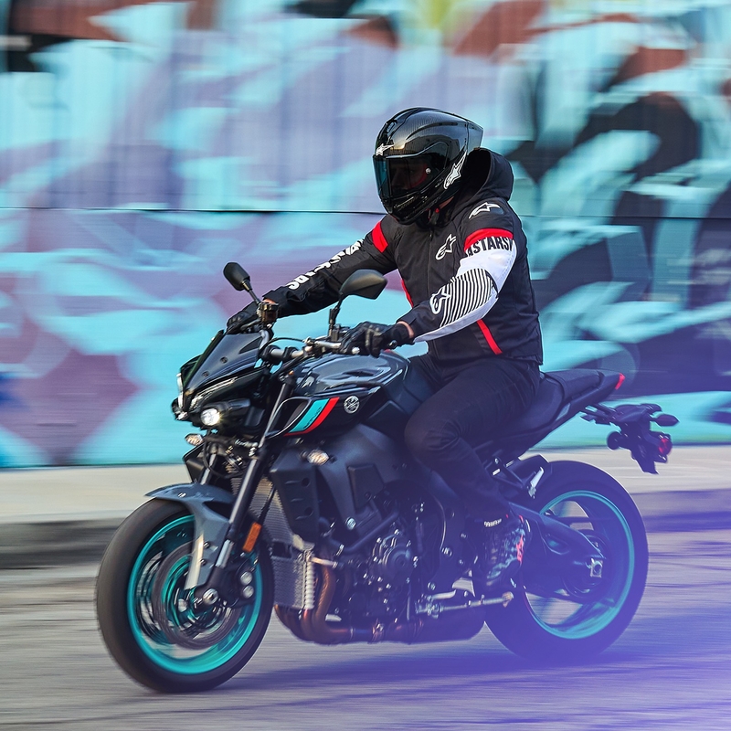 Alpinestars Zaca Air Водоустойчиво мотоциклетно яке Black-White-Fluo Red
