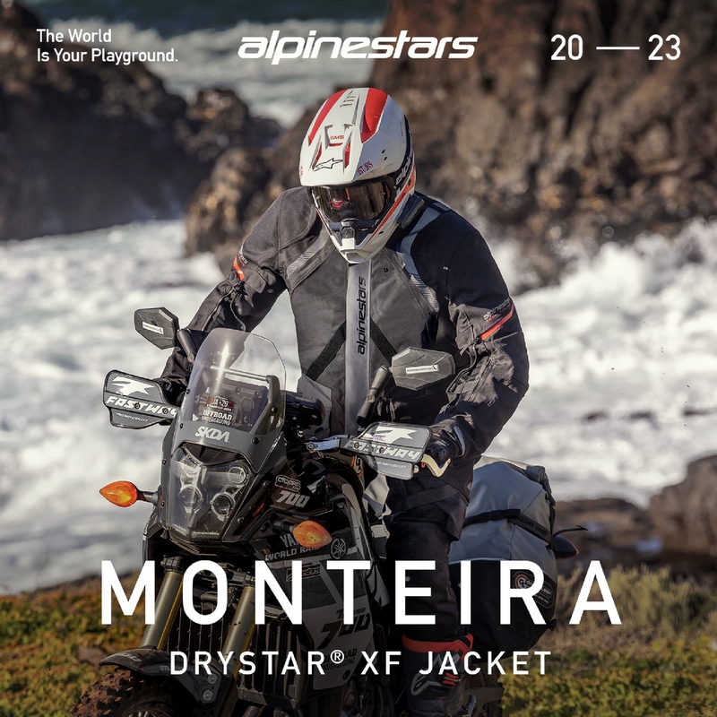 Мотоциклетно яке Alpinestars Monteira Drystar XF в черно и червено