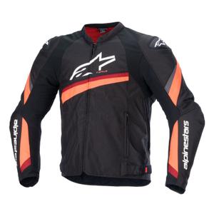 Яке за мотоциклет Alpinestars T-GP PLUS R 4 черно и флуорово червено