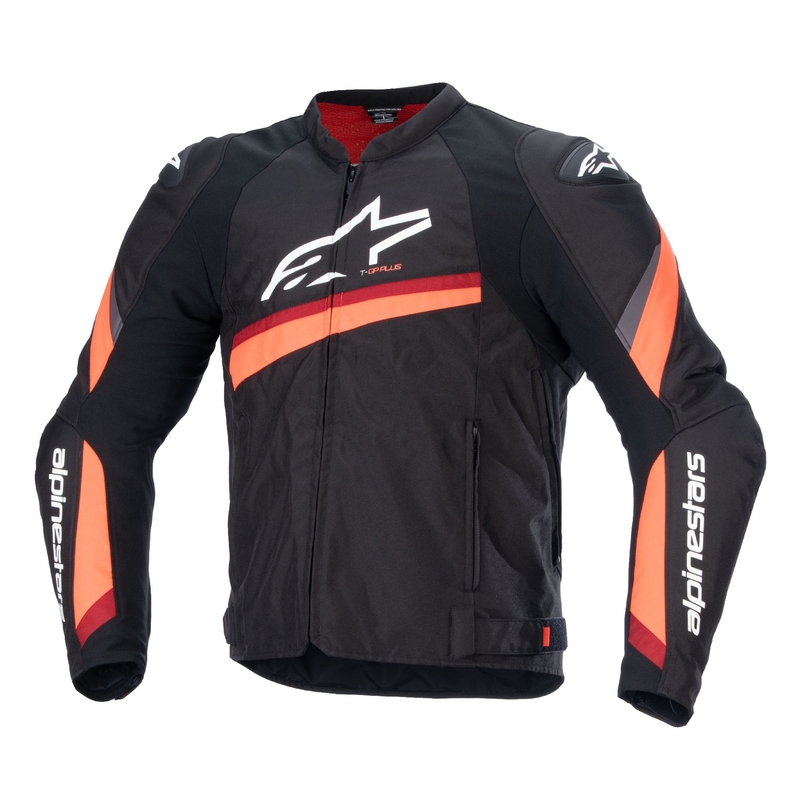 Яке за мотоциклет Alpinestars T-GP PLUS R 4 черно и флуорово червено
