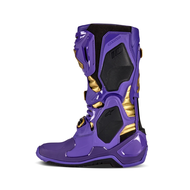 Alpinestars Tech 10 Limited Edition Champ Purple and Gold Мотоциклетни ботуши