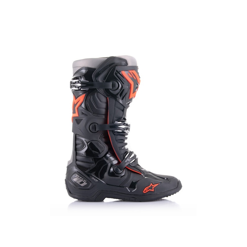 Мотоциклетни ботуши Alpinestars Tech 10 black-fluo red-grey