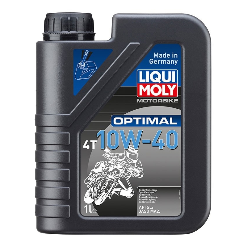 Минерално моторно масло LIQUI MOLY Motorbike 4T 10W40 Optimal 1 л