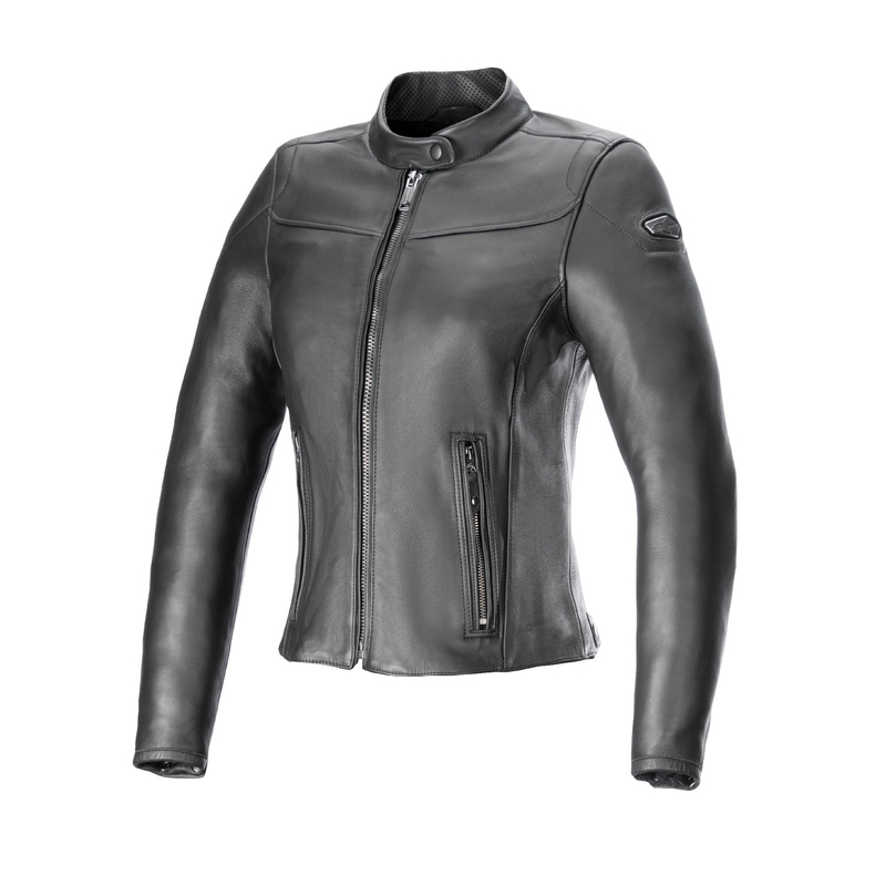 Alpinestars Women's Ory Black Leather Motorcycle Jacket