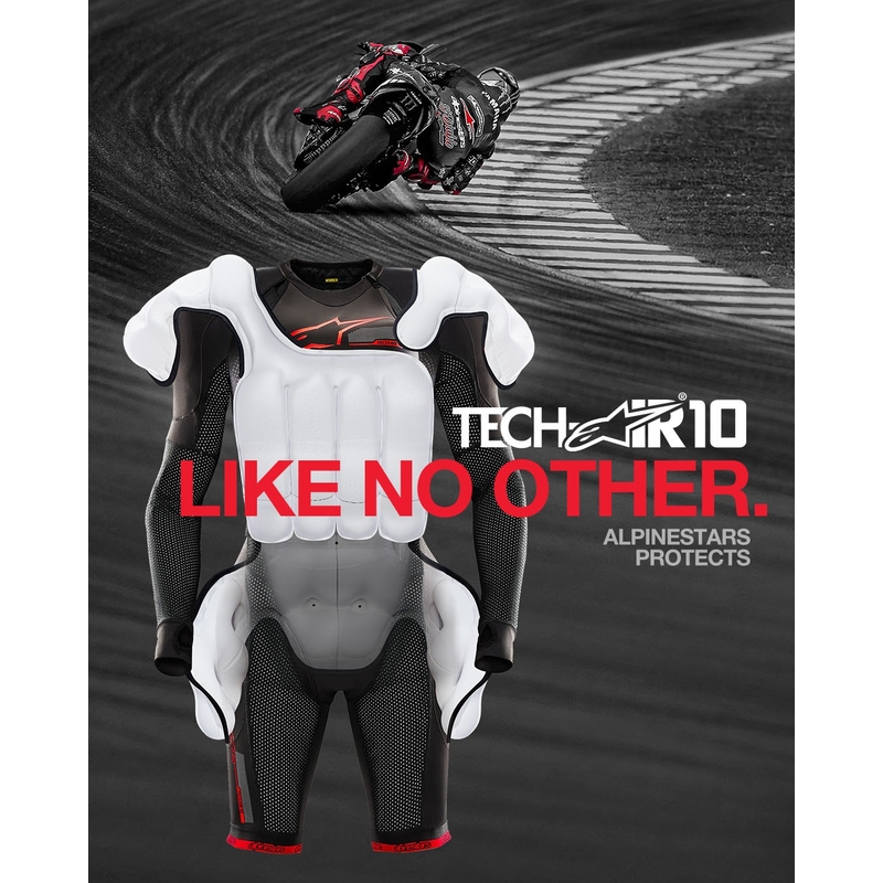 Система въздушни възглавници Alpinestars TECH-AIR®10 черно-червено-сиво