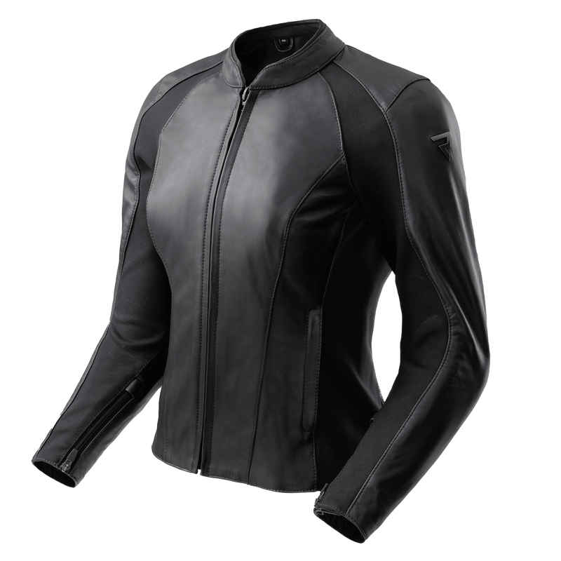 Дамско яке Rebelhorn Siena Black Leather Motorcycle Jacket
