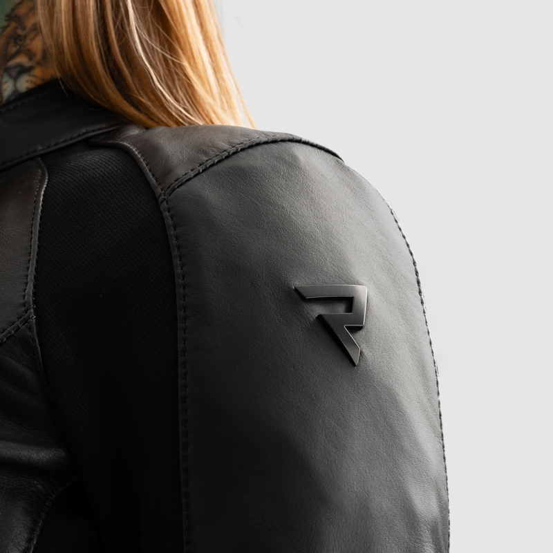 Дамско яке Rebelhorn Siena Black Leather Motorcycle Jacket