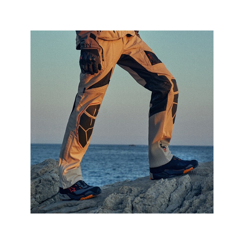 Alpinestars AMT-10R DRYSTAR XF панталон за мотоциклет пясъчно-черно-оранжев