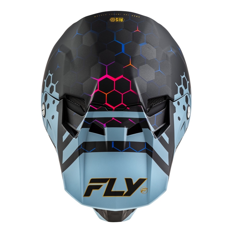 Мотокрос каска FLY Racing Formula CC Tektonic черно-сива