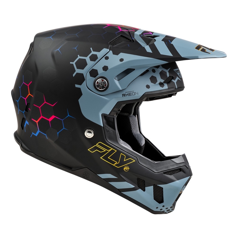 Мотокрос каска FLY Racing Formula CC Tektonic черно-сива