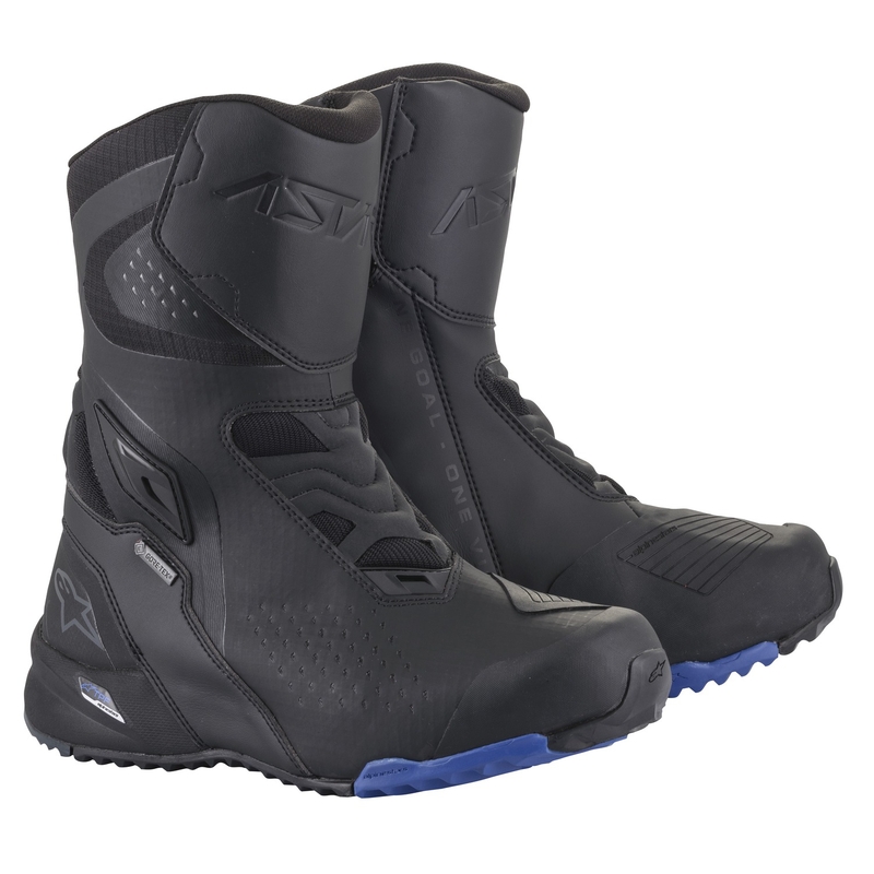 Alpinestars RT-8 GORE-TEX черни и сини ботуши за мотоциклет