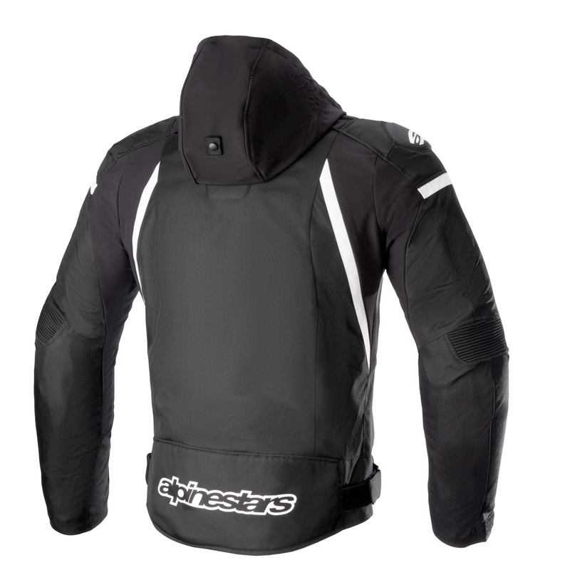 Alpinestars Zaca Водоустойчиво черно и бяло яке за мотоциклет