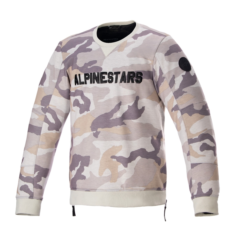 Alpinestars Legit Crew Fleece мотоциклетен суитшърт, светло камуфлажно-сив