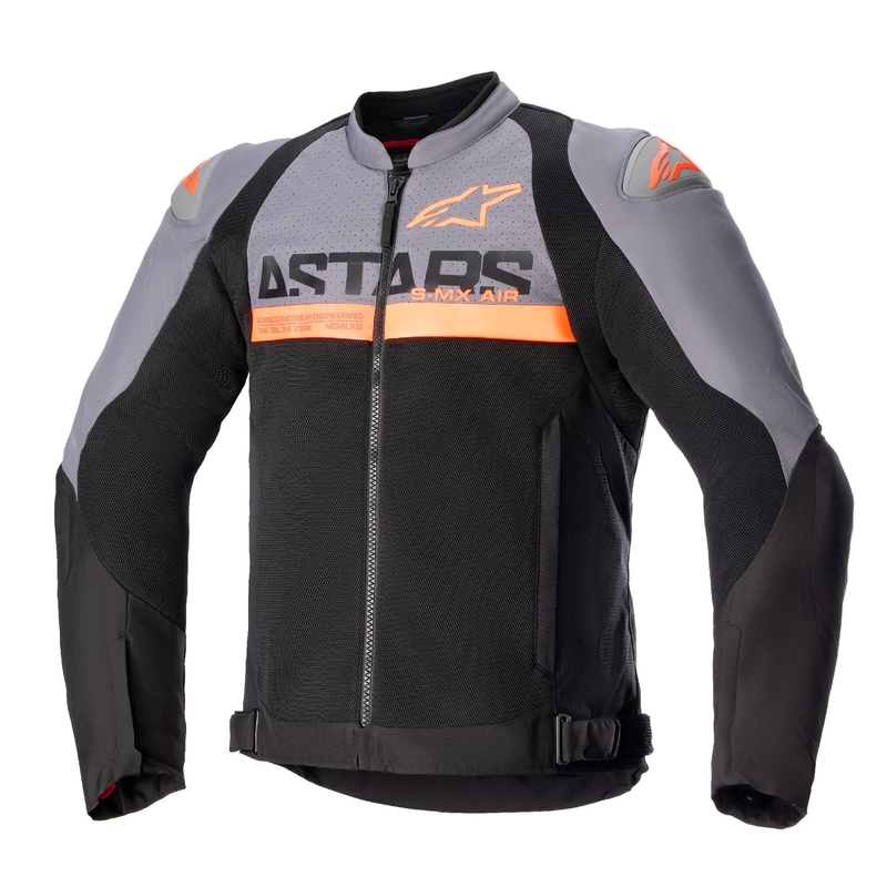 Мотоциклетно яке Alpinestars SMX Air тъмно сиво-черно-оранжево