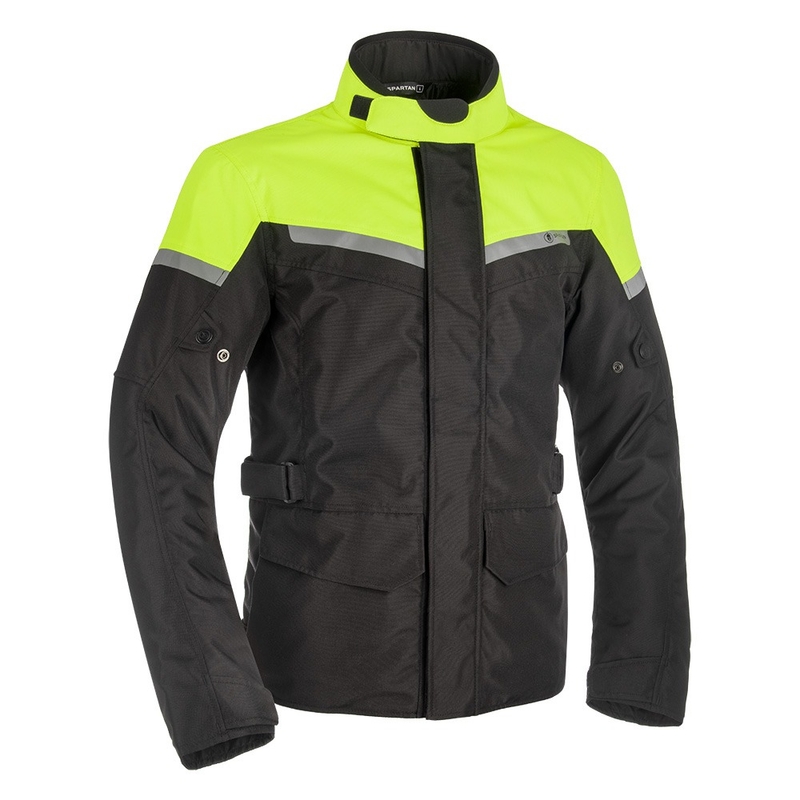 Мотоциклетна куртка Oxford Spartan Long WP black-fluo yellow