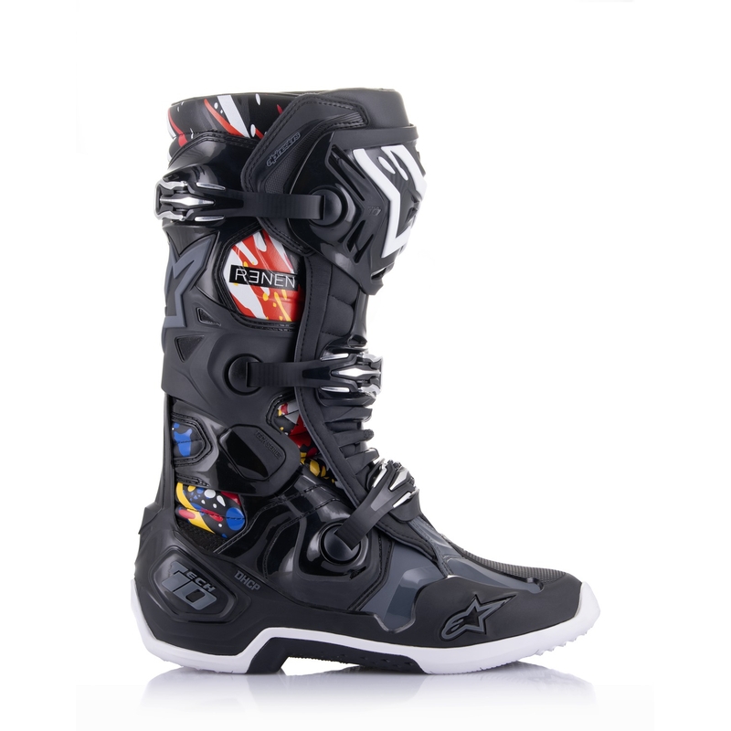 Boty na motorku Alpinestars Tech 10 Limitovaná Edice Renen černo-šedo-bílo-multicolor