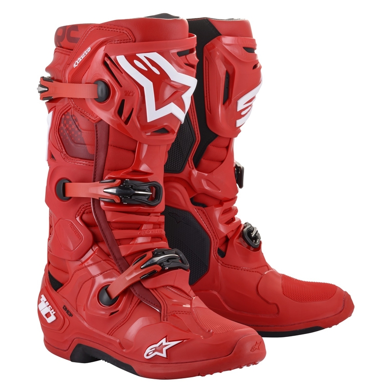 Alpinestars Tech 10 мотоциклетни ботуши червени