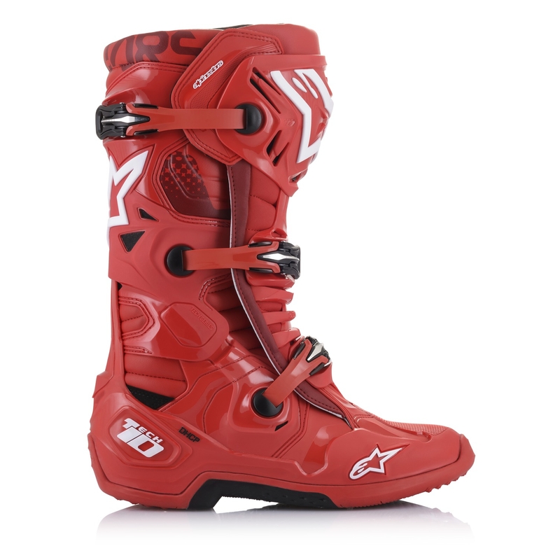 Alpinestars Tech 10 мотоциклетни ботуши червени