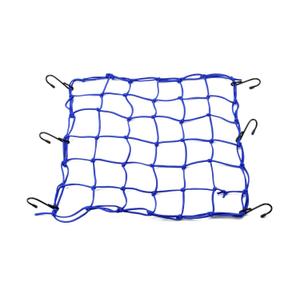 Гъвкава мрежа за багаж за мотоциклет с метални куки Daytona 40 x 40 cm синя