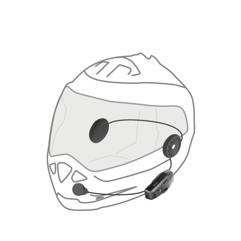 Bluetooth слушалки Interphone U-COM6R - двойна опаковка