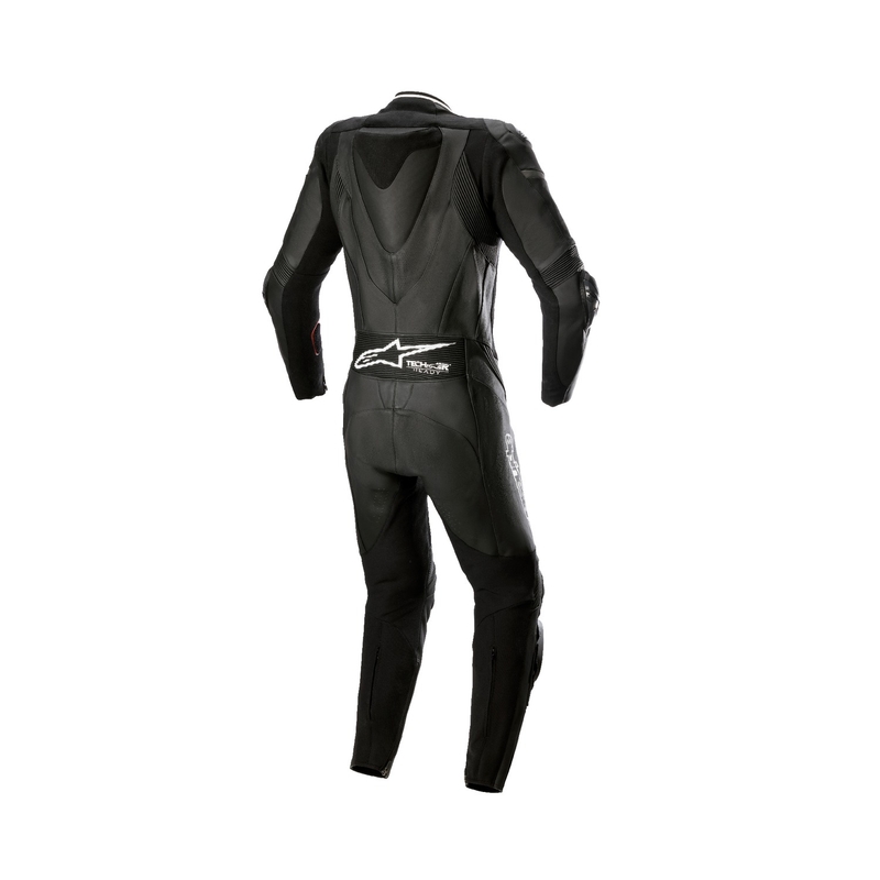 Alpinestars Дамски еднокомпонентен кожен мотоциклетен гащеризон Alpinestars STELLA GP PLUS 2 Black-White-Metallic Grey