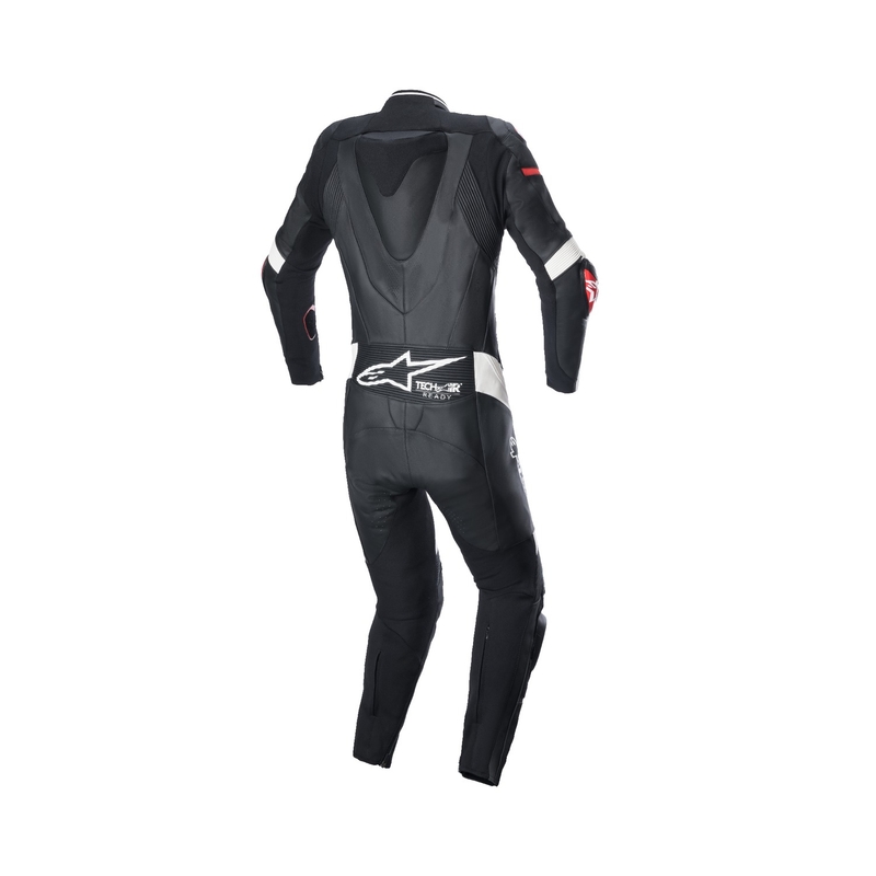 Alpinestars Дамски еднокомпонентен кожен мотоциклетен гащеризон STELLA GP PLUS 2 Black-White-Fluo Red