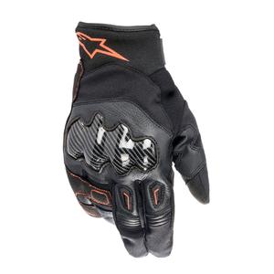 Alpinestars SMX-1 Drystar черно-флуо червени мотоциклетни ръкавици