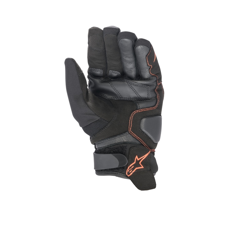 Alpinestars SMX-1 Drystar черно-флуо червени мотоциклетни ръкавици