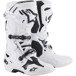 Мотоциклетни ботуши Alpinestars Tech 10 white - качество II разпродажба