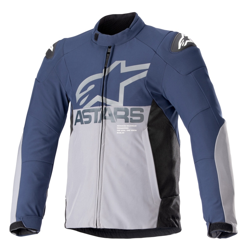 Alpinestars SMX Водоустойчиво яке за мотоциклет тъмно синьо-сиво