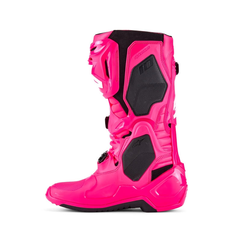 Мотоциклетни ботуши Alpinestars Tech 10, розово-черно-бели