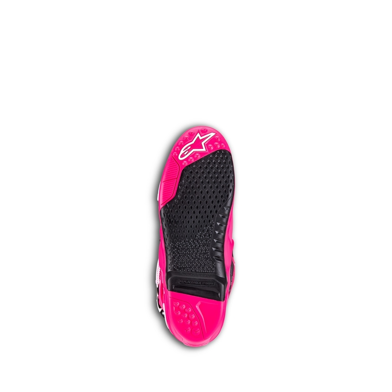 Мотоциклетни ботуши Alpinestars Tech 10, розово-черно-бели