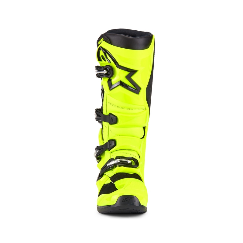 Мотоциклетни ботуши Alpinestars Tech 5, флуоресцентно жълто-черни