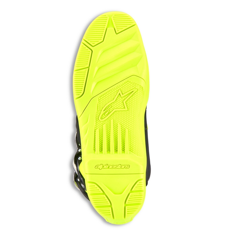 Мотоциклетни ботуши Alpinestars Tech 5, флуоресцентно жълто-черни
