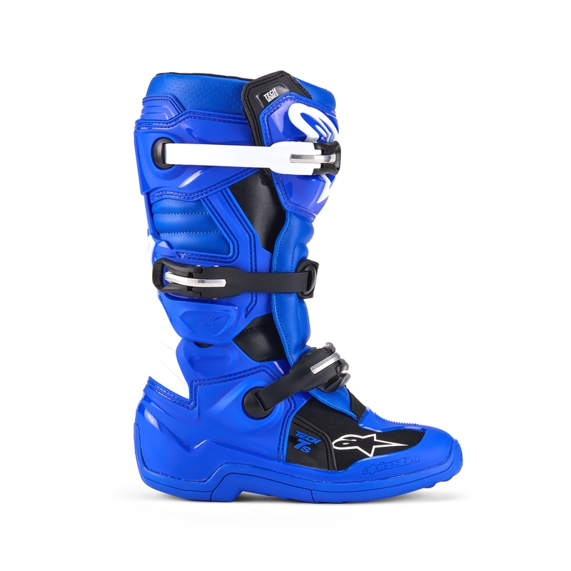 Детски мотоциклетни ботуши Alpinestars Tech 7 S, синьо-бяло-черно
