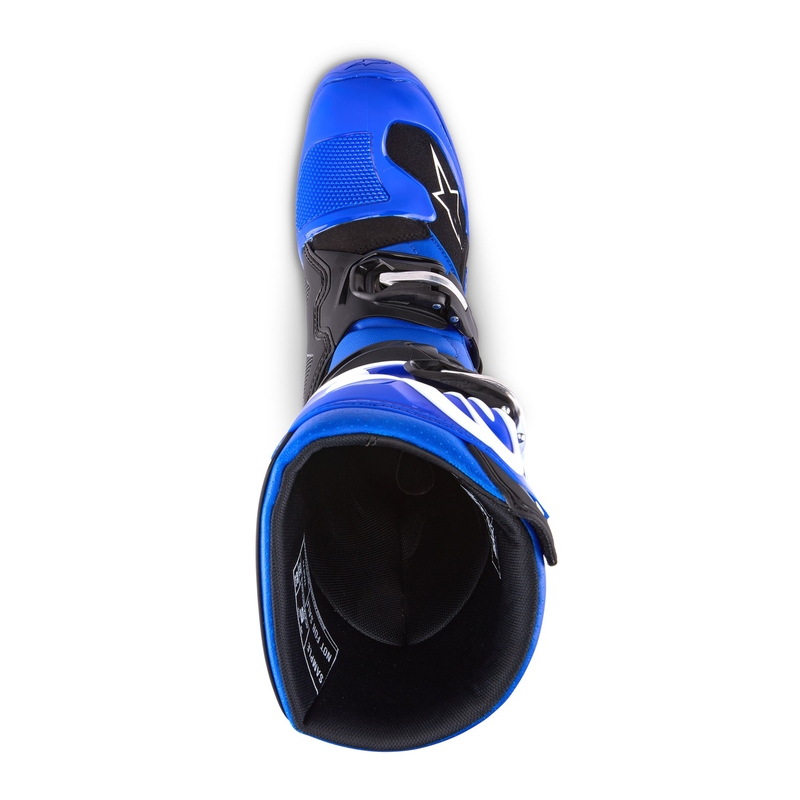 Детски мотоциклетни ботуши Alpinestars Tech 7 S, синьо-бяло-черно