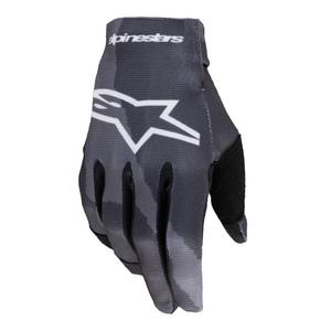 камуфлажни мотоциклетни ръкавици Alpinestars Radar сиво-черни