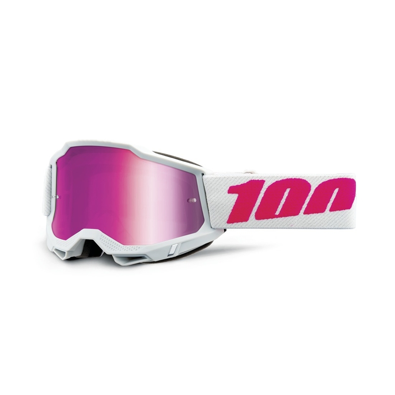Детски очила за мотокрос 100% KEETZ ACCURI pink plexi